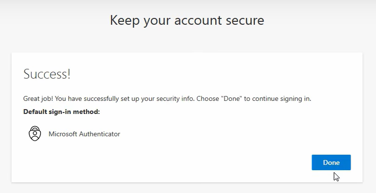 Installation terminée !