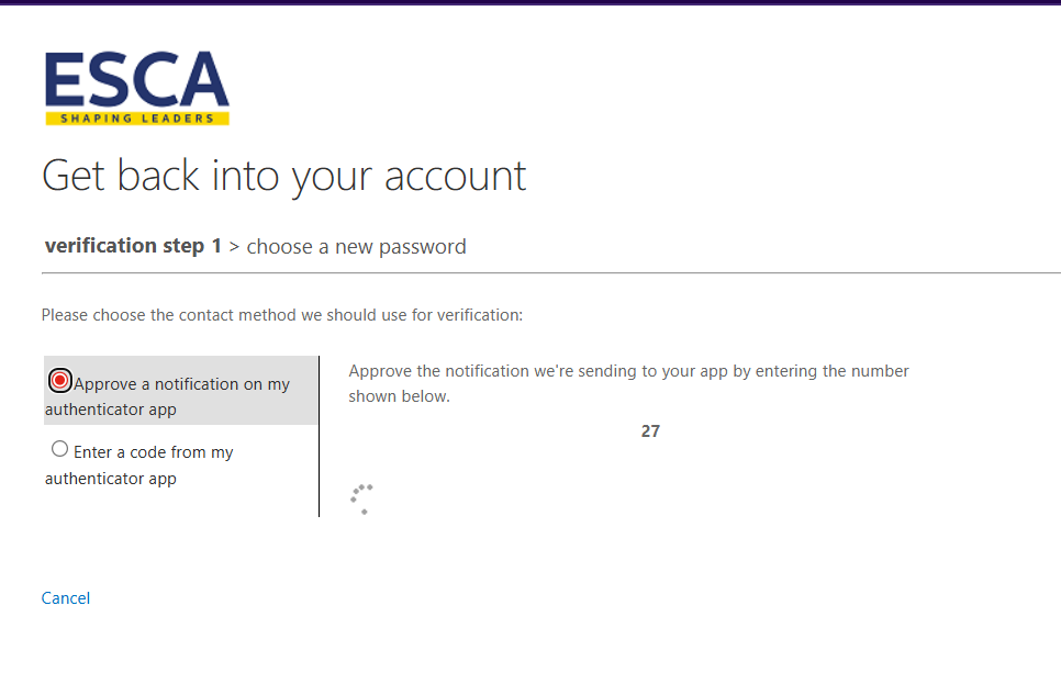 Vérifiez avec l'application Authenticator